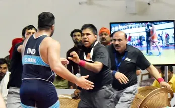 Senior referee Jagbir was abused and slapped by wrestler Satender