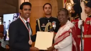 Sharath Kamal honored with Khel Ratna Award