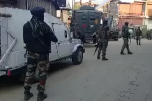Encounter between security forces and terrorists in Jammu and Kashmir's Budgam