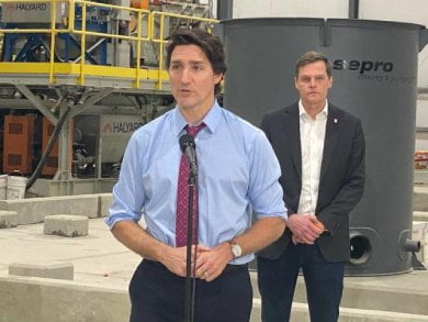 Trudeau visits Earth Element Processing Plant in Saskatoon