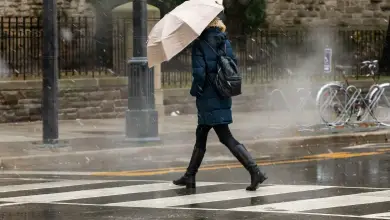 Rain water freezes on streets in Toronto, warning issued