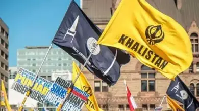 Khalistanis nuisance in Australia, Khalistani flag thrown in office premises