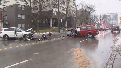 Child and youth in critical condition after collision in Forest Hill