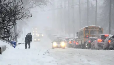 Heavy snow and strong wind warnings in Ontario