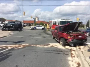 One killed, one injured in two vehicle collision in Peterborough