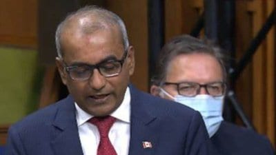 The echo of vandalism in Gauri Shankar Temple of Brampton in the House of Commons, Indian-origin MP Chandra Arya expressed strong objection