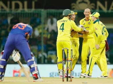 Australia beat India by 21 runs, win series 2-1