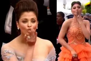 Aishwarya Rai Bachchan sat down with paparazzi Urvashi on the red carpet of the Cannes Film Festival