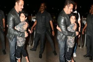 Despite tight security, his little fan reached Salman, Salman hugged him, video viral