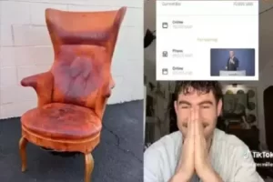 Worn out chair bought for $50 and sold for $100,000