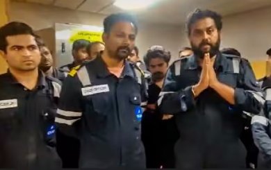 Indian sailors released from Nigerian captivity are in pain, said- we had to drink water till toilet