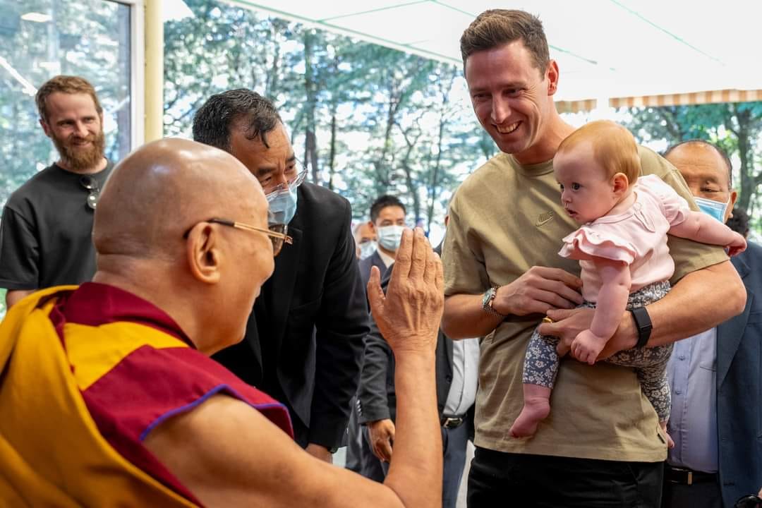 New Zealand cricket team met Tibetan religious leader Dalai Lama