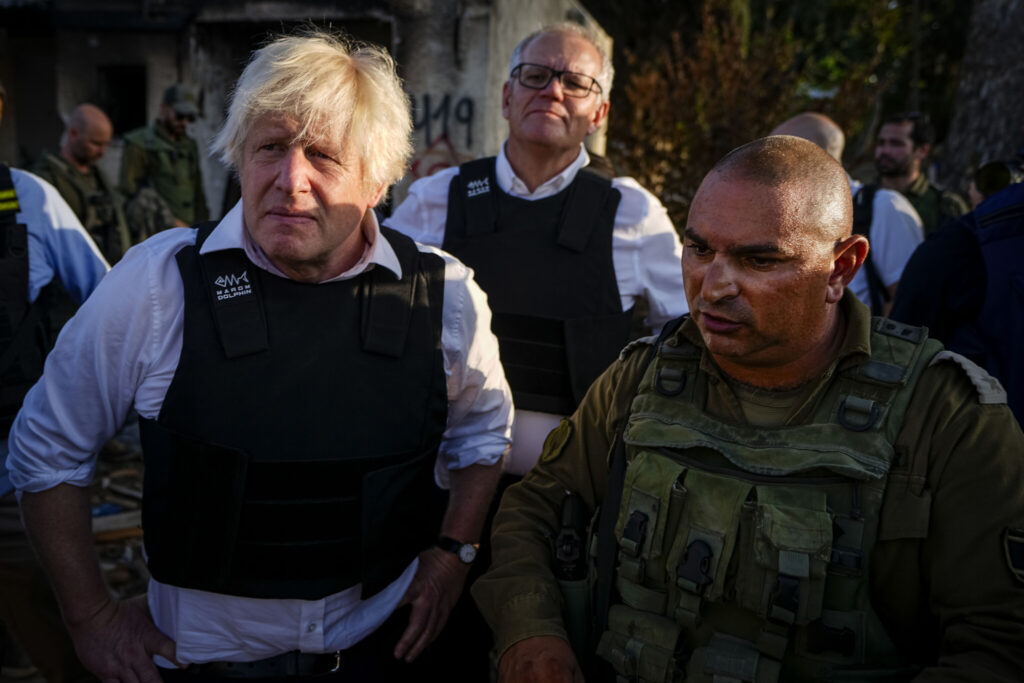 Boris Johnson and former Australian PM Scott Morrison reach Israel amid war, will visit southern areas