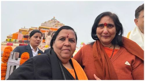 Uma Bharti and Sadhvi Ritambhara became emotional as soon as the dream of Ram temple was fulfilled, tears came to their eyes.